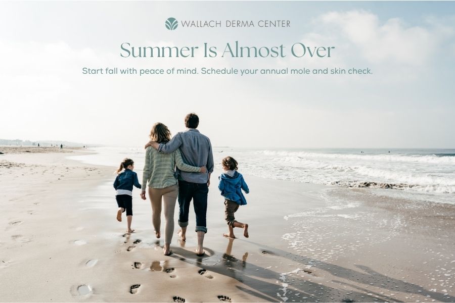 Annual skin cancer screening and mole checks at Wallach Derma Center in Danville, CA